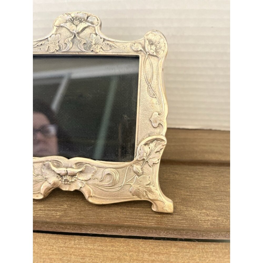 Vintage Gorham Pewter YC2157 Art Nouveau Frame Floral 5-1/4 x 5-1/4" - Picture 4 of 6